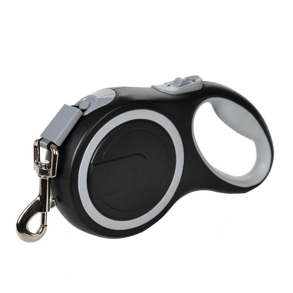 Retractable Dog Leash with Reflective Nylon Tape & Comfortable Handle