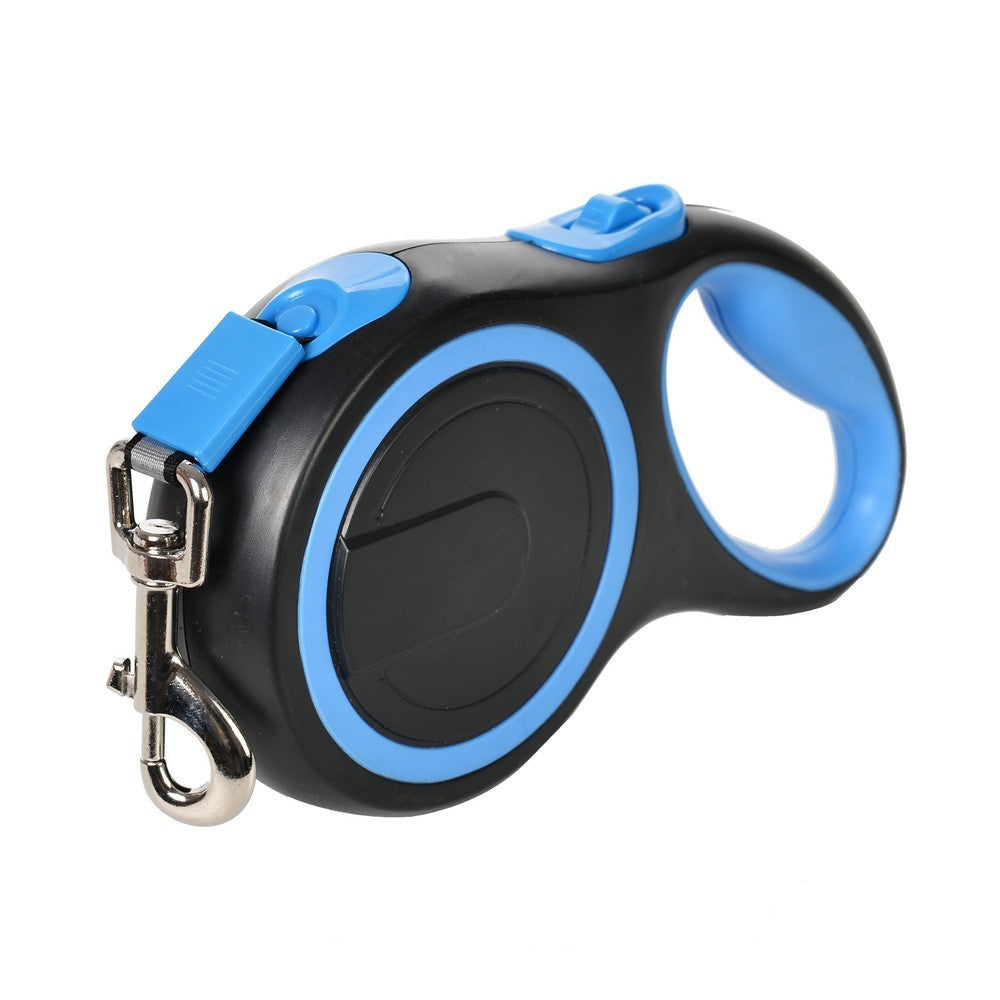 Retractable Dog Leash with Reflective Nylon Tape & Comfortable Handle